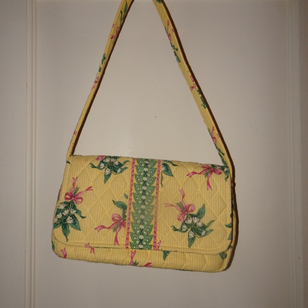 Vera Bradley Yellow Floral Shoulder Bag